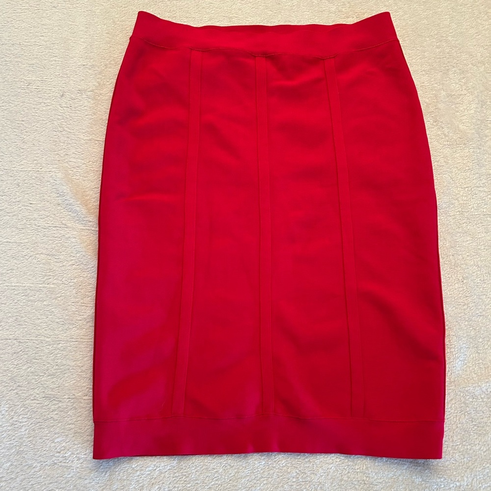 BCBGmaxazria Fushia Pink Bondage Pencil Skirt Size Large